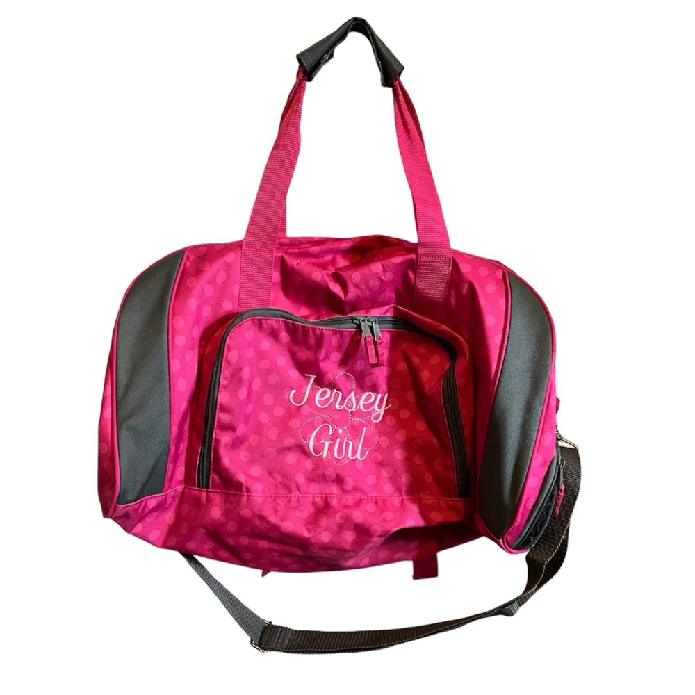 Thirty One All Packed Duffle embroidered with Jersey Girl